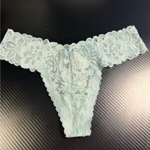 Victoria's Secret Lace Thong in Light Blue